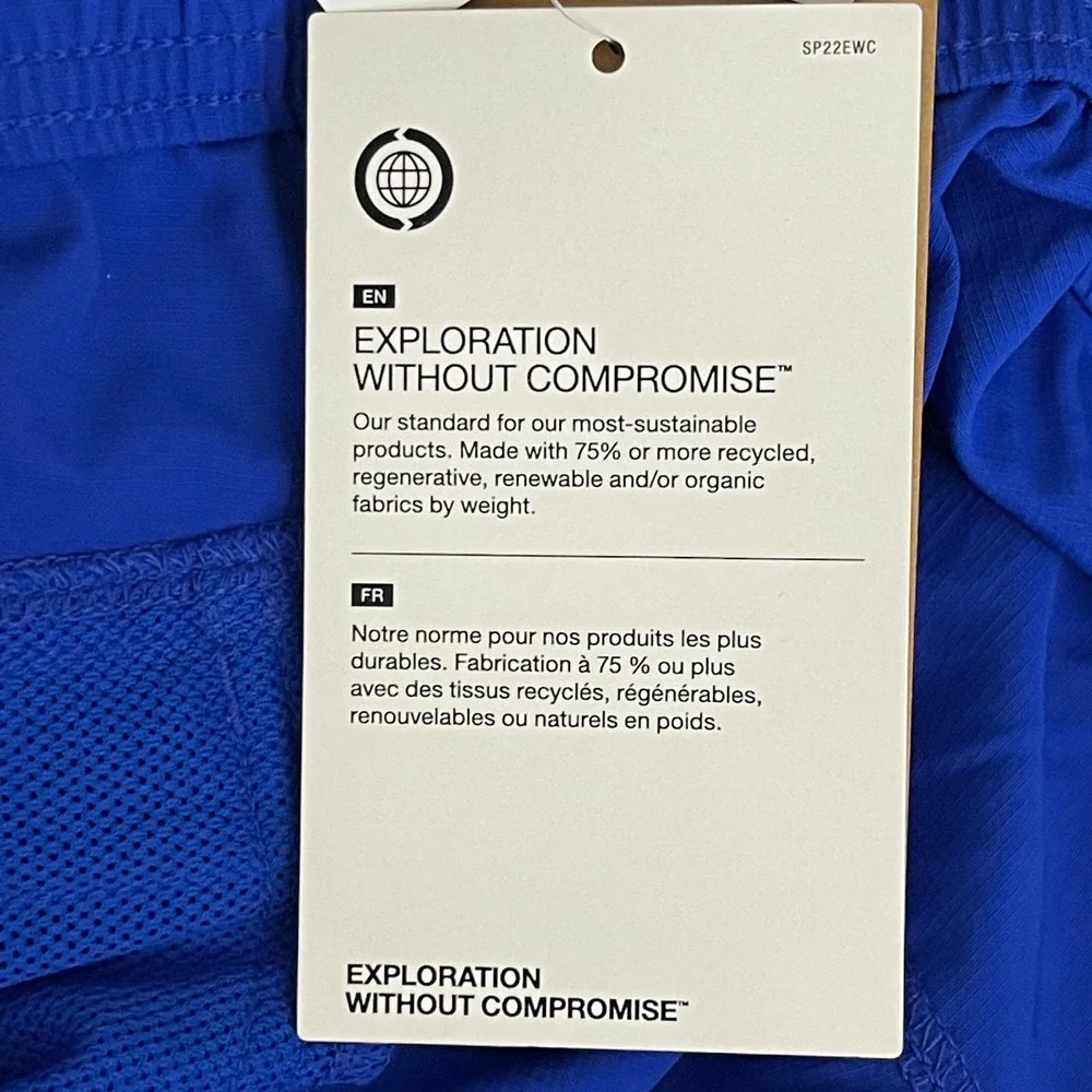 NEW The North Face Mens XL FLASHDRY Action Short 2.0 Blue‎ 5 inch inseam $45